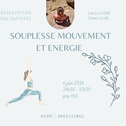 Souplesse mouvement et énergie