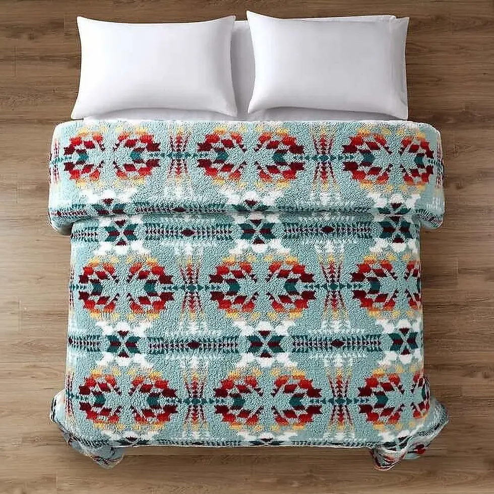 Pendleton Sherpa Fleece Legend Lake Aqua Twin