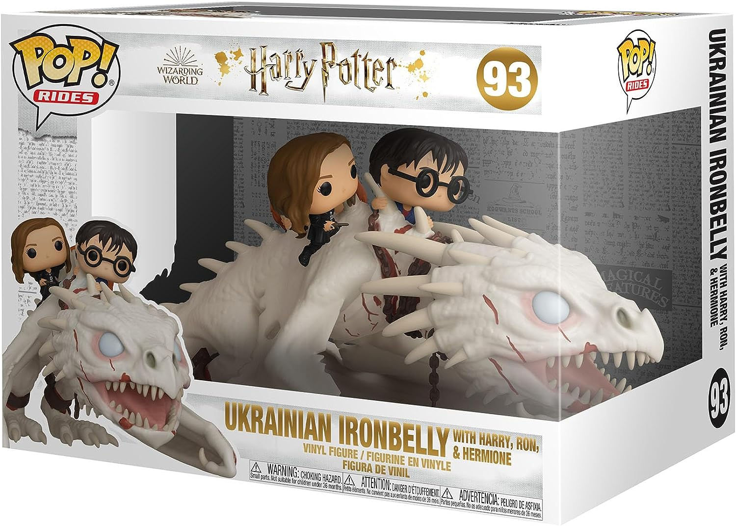 Funko Pop! Rides: Harry Potter - Gringotts Dragon with Harry, Ron, and Hermione,