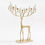 Thumbnail: Brass Sculpted Reindeer Candleholder Table Centerpiece