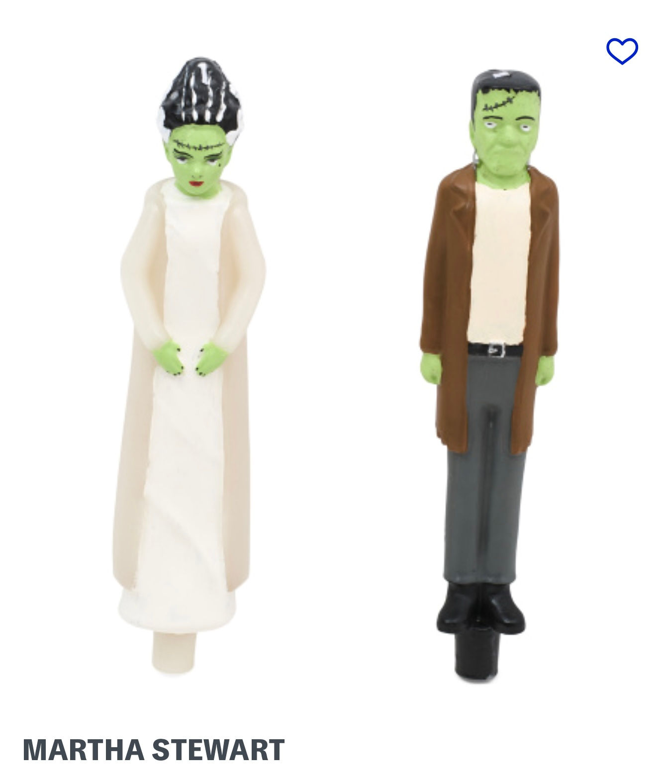 Martha Stewart Halloween Decoration Taper Candles Frankenstein And Bride