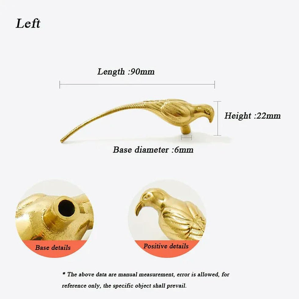 Thumbnail: Brass Paradise Bird Cabinet Pull & Knob