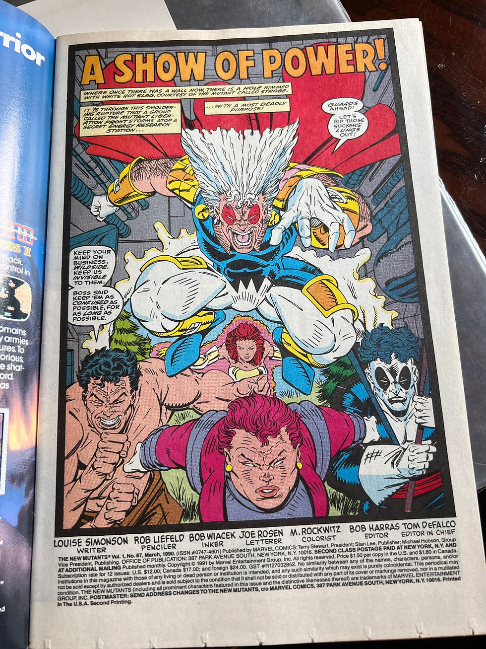 Thumbnail: The New Mutants #87 MAR Comic Book