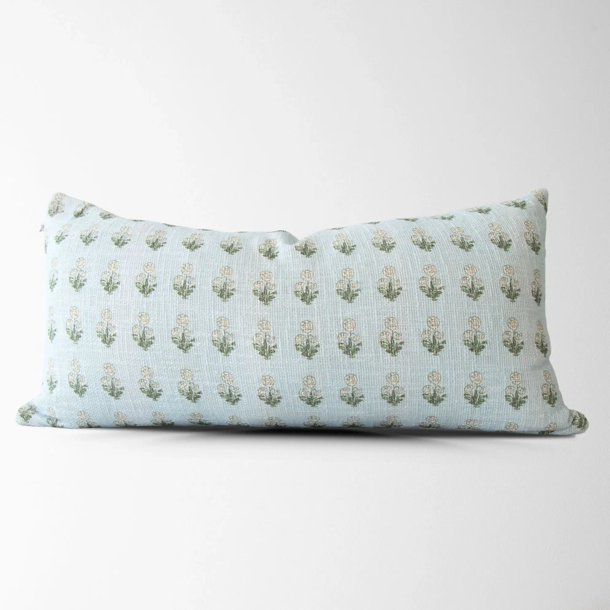 Arabella Sky Blue Lumbar Pillow Cover - Decorative Pillow