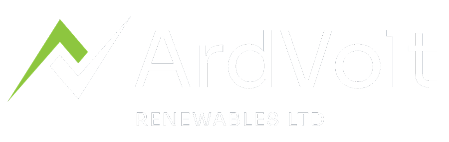 ArdVolt Renewables LTD White Logo