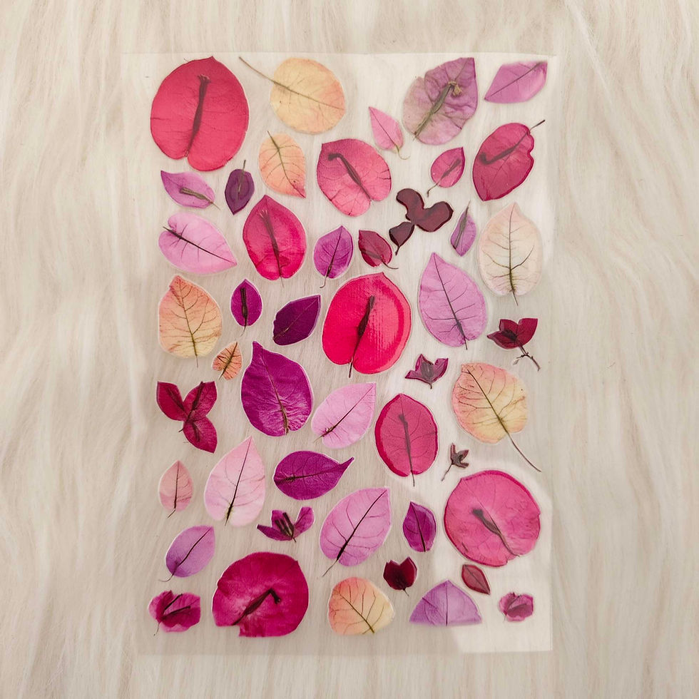 Thumbnail: Mix Flowers UV DTF  Stickers - A6 Size Sheet -A