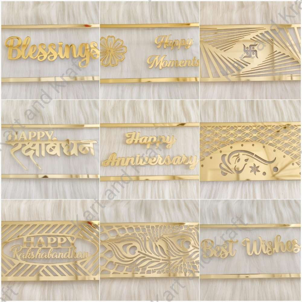 Acrylic Raksha Bandhan money envelope