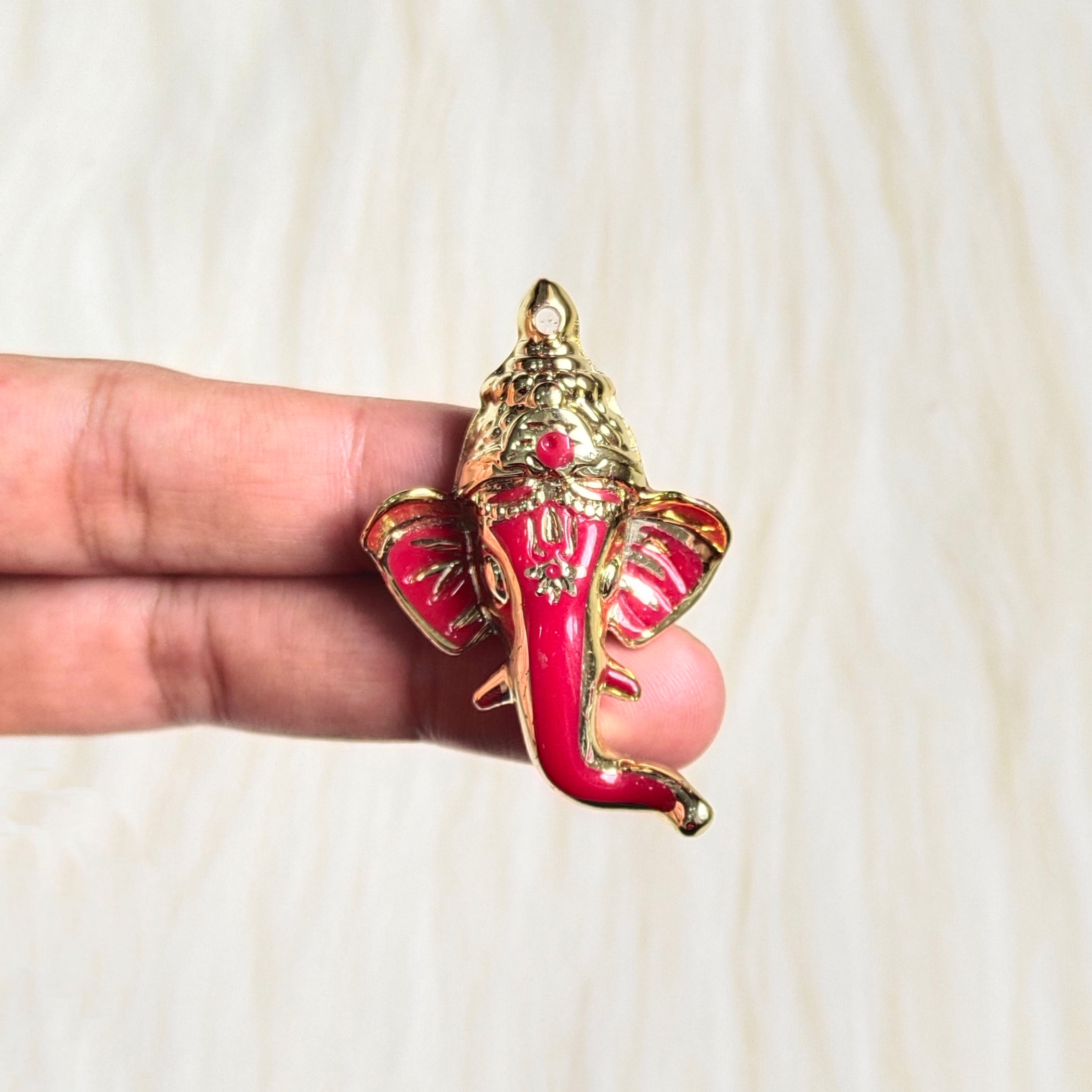 3D Red Ganeshji Charm