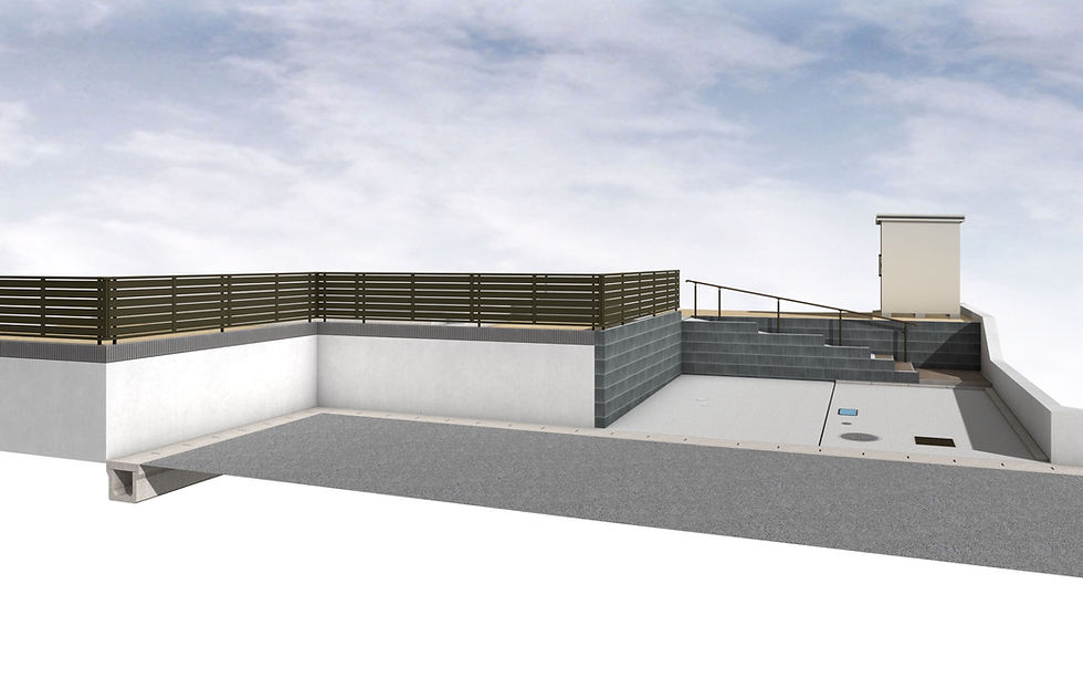 外構のCGデザイン：全体イメージ1