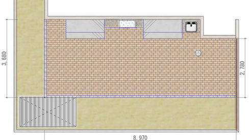 外構工事の2Dイメージ:お庭