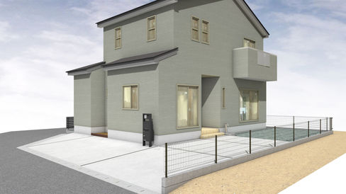 外構のCGデザイン:全体