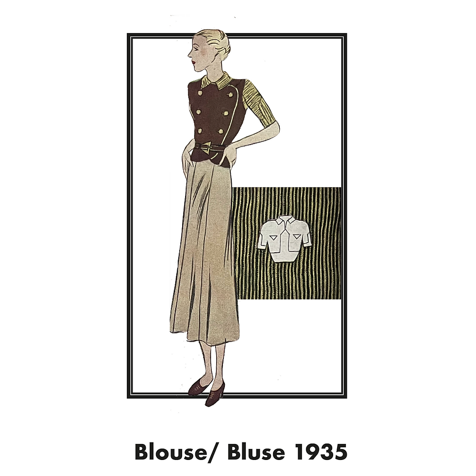 Blouse from Ensemble 1935 "Maigrün"