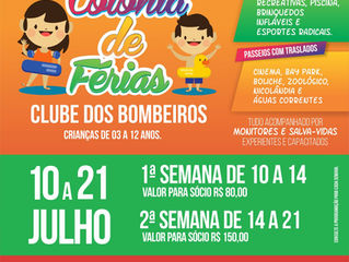 COLÔNIA DE FÉRIAS - CLUBE DOS BOMBEIROS