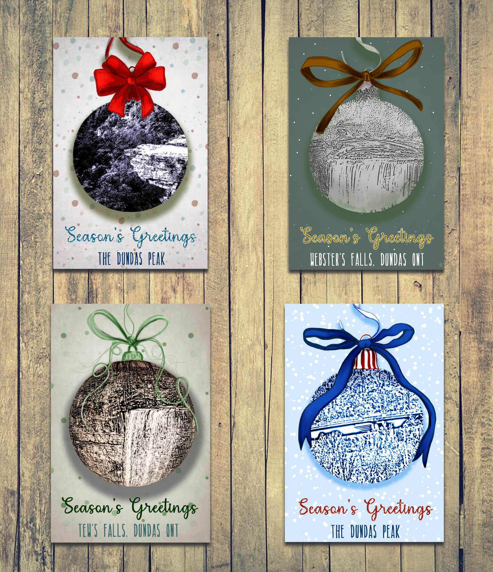 The Dundas Valley Season's Greetings Holiday Greeting Card 4 Pack