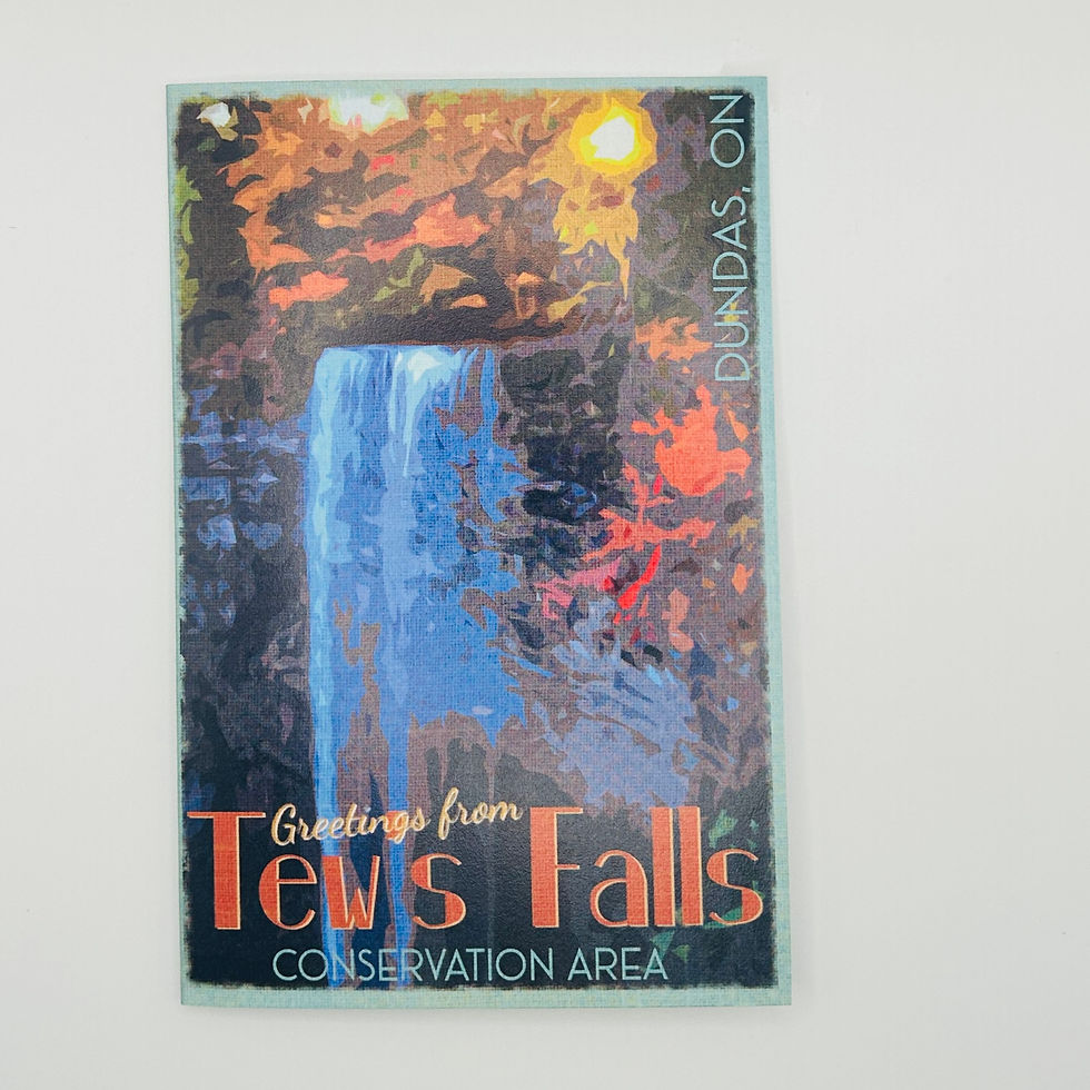 “Greetings from Tew’s Falls” greeting card