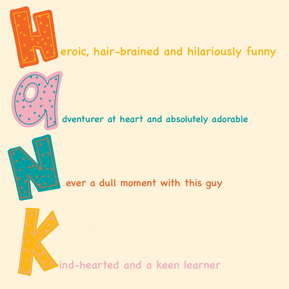 Acrostic Poem Example by Hank&Lula.com