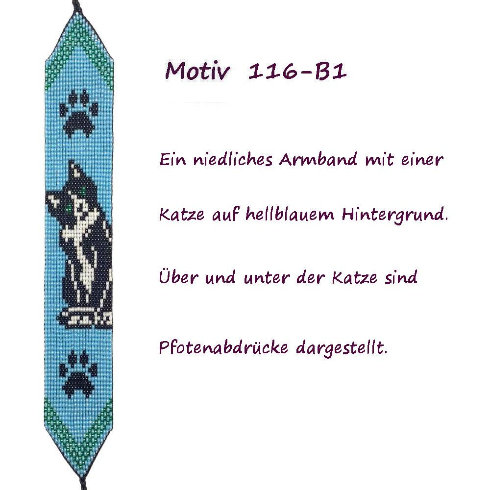 Katze mit Pfotenabdrückenn - Motiv 116