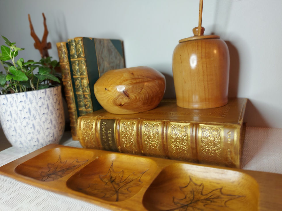 Thumbnail: Hand-turned Salt Canister with Wooden Spoon