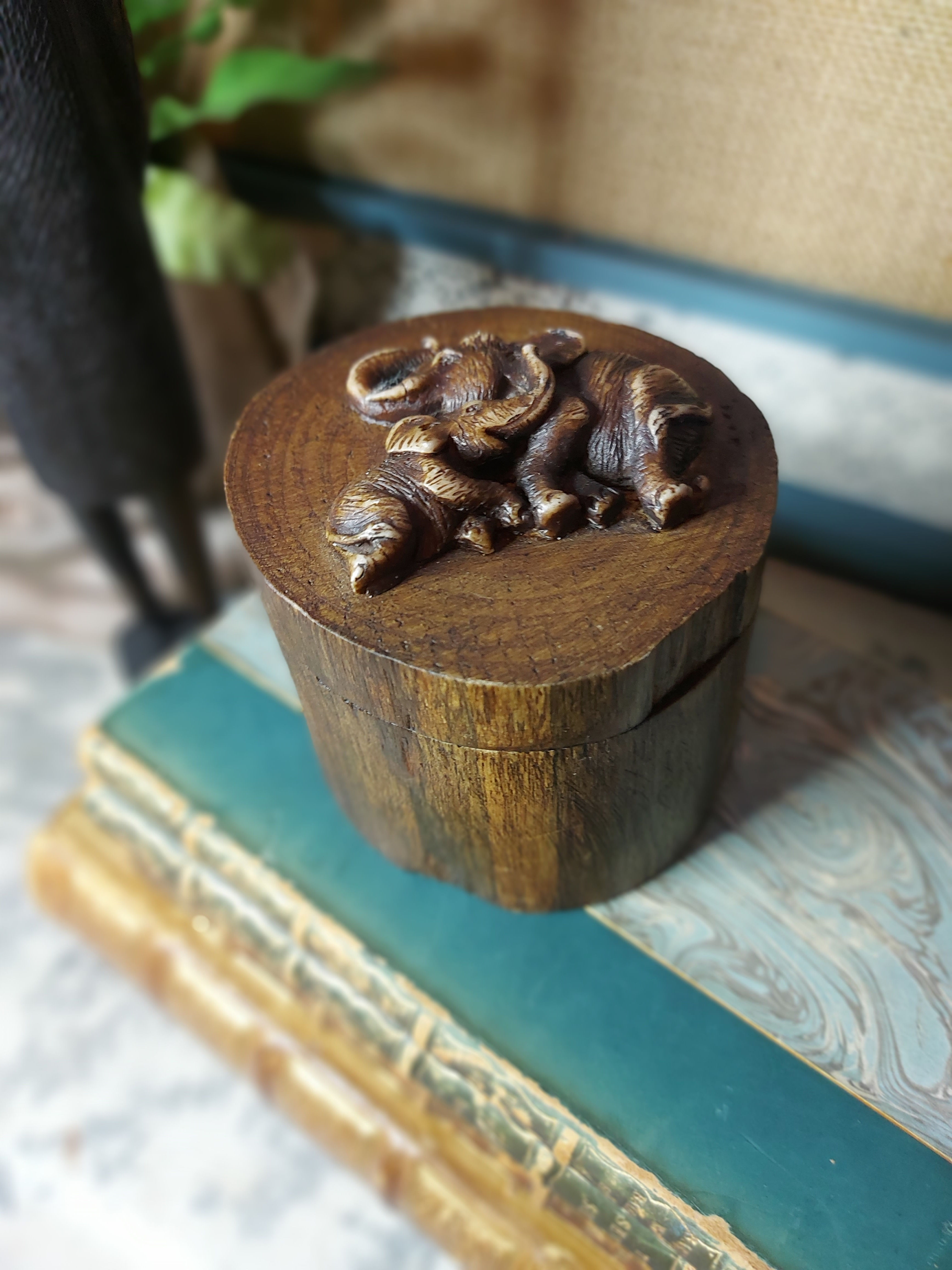 Boulee Vintage Thai Teak Wood Jewelry Box