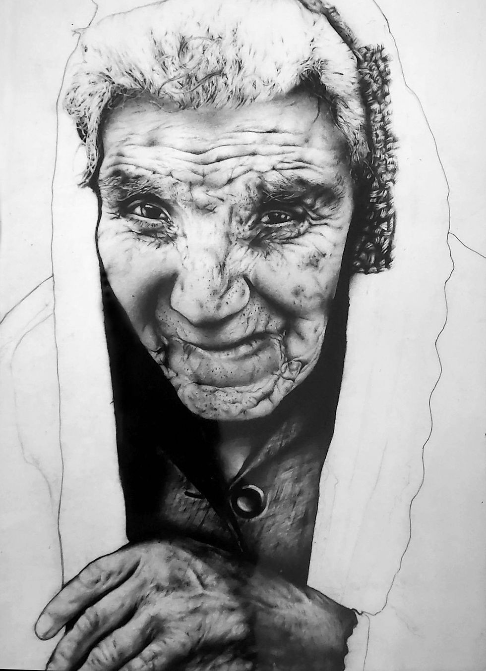 PORTRAIT OF A SICILIAN OLD WOMAN