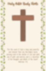 Daily Bible Study Sheets Digital Download - Cross & Vines Cover