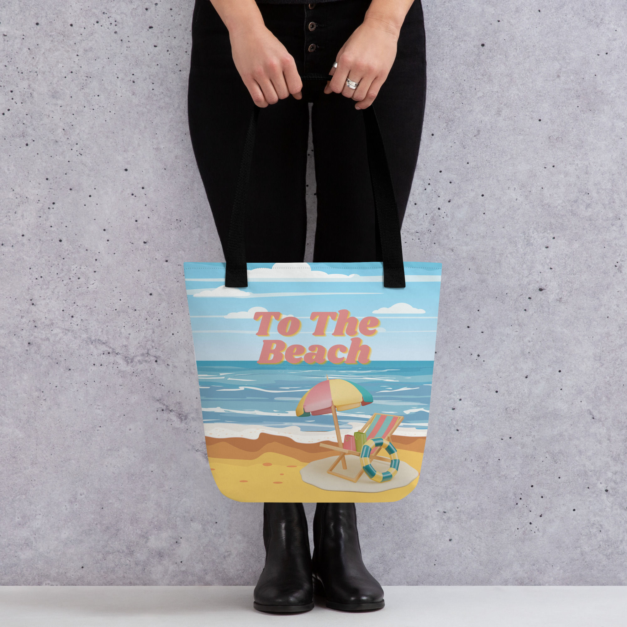 "To The Beach" Tote Bag