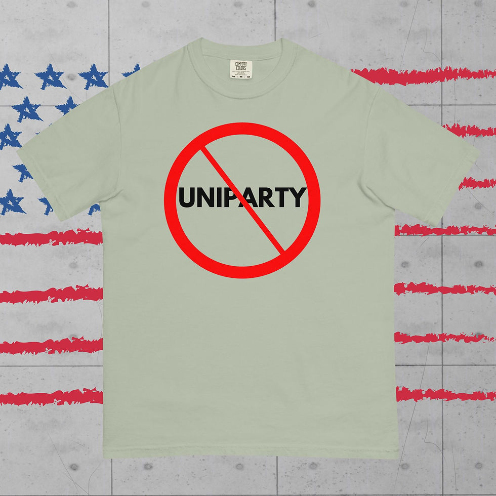 "No UNIPARTY" | UNISEX Patriotic TShirt - Bay