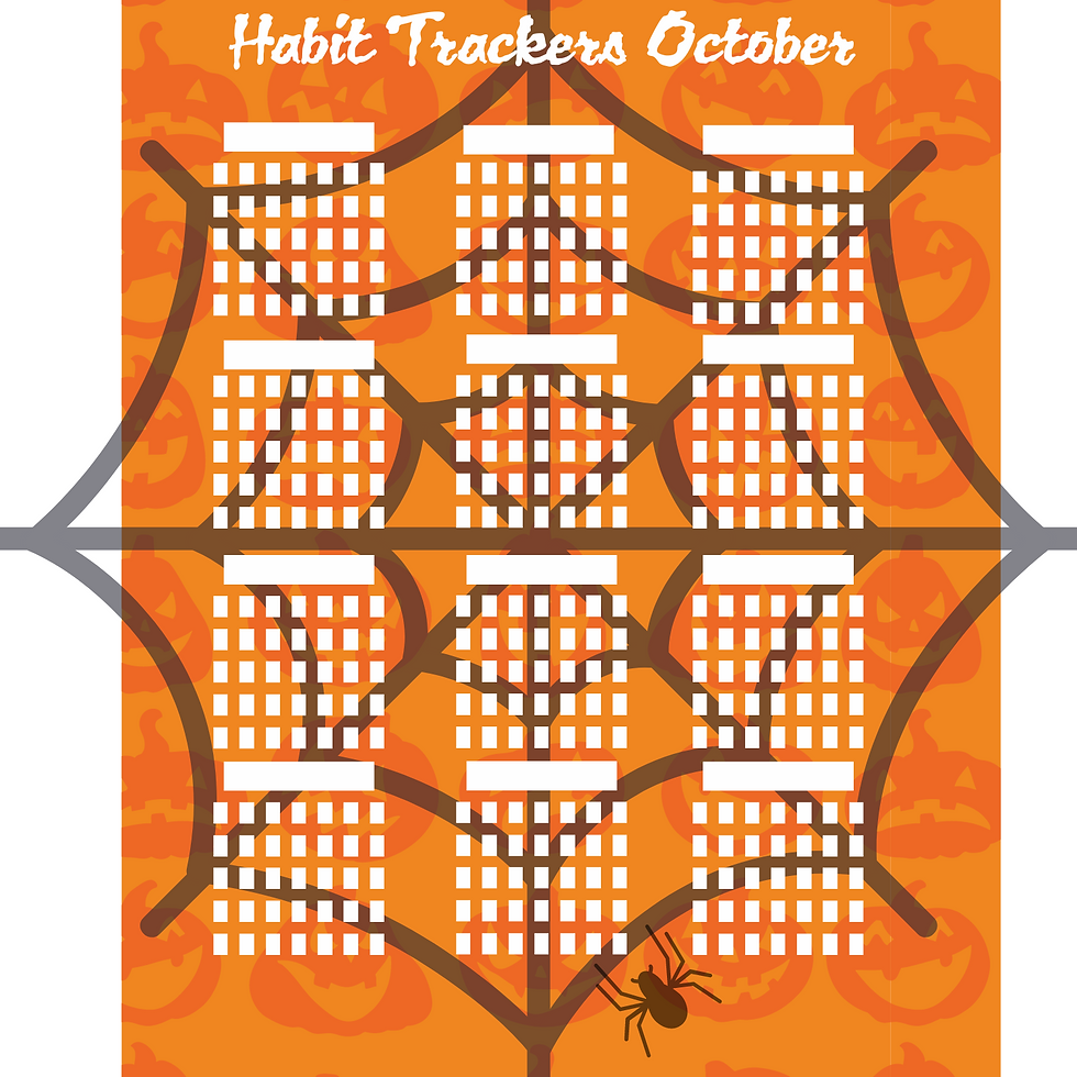 Thumbnail: Habit Tracker - Planner Insert - Digital Download October