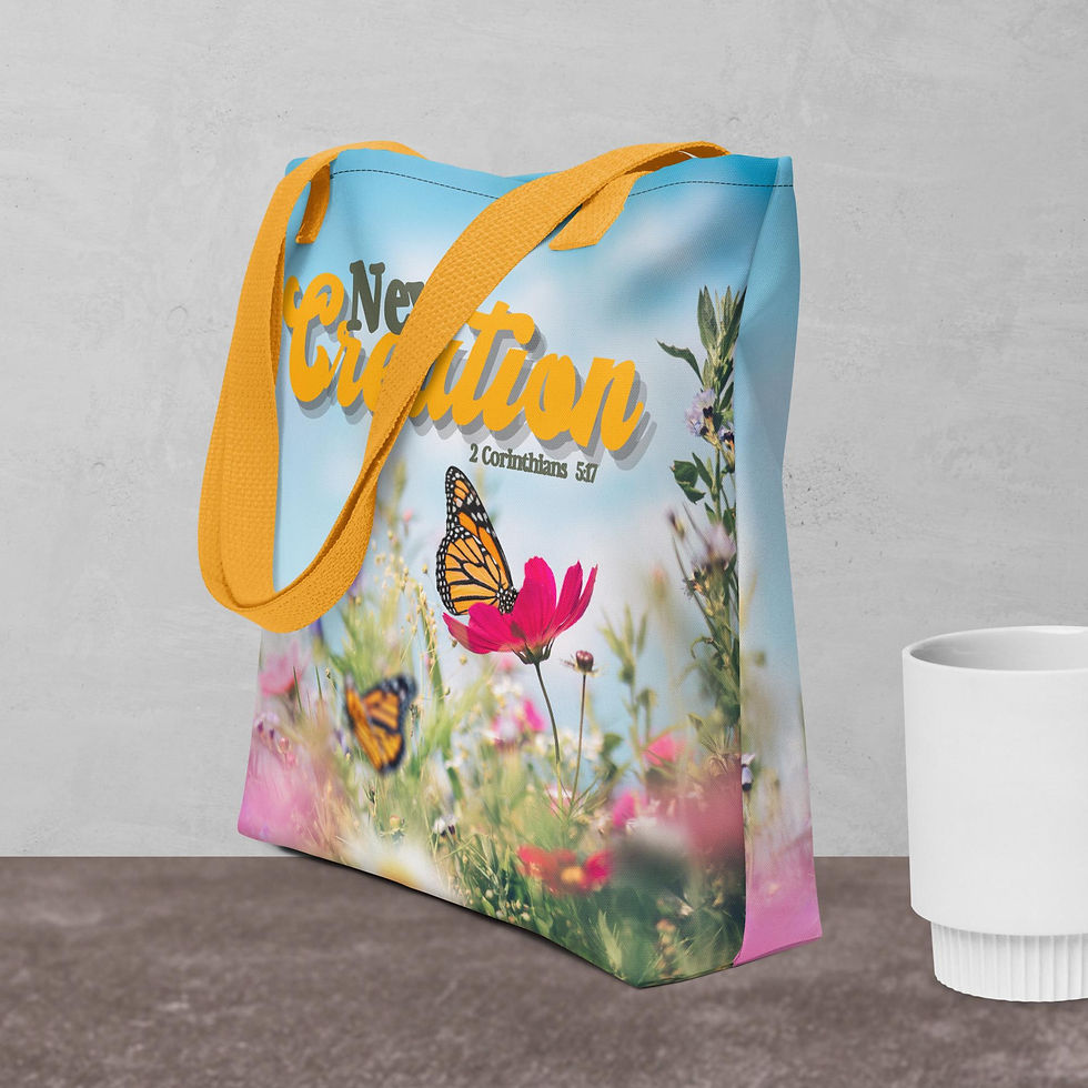 Thumbnail: New Creation Tote bag | 2 Corinthians 5:17