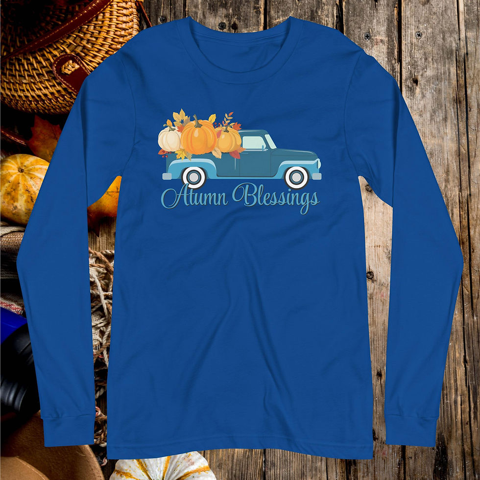Thumbnail: "Autumn Blessings" | Holiday Shirt - True Royal