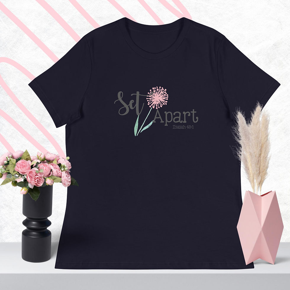Thumbnail: Navy | "Set Apart" | Christian Shirt