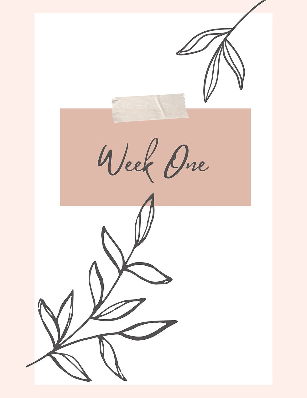 Thumbnail: Daily/Weekly/Monthly Planner - Digital Download - Pastel Minimalist Leaf