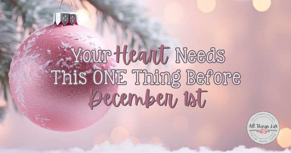 Your Heart Needs This One Thing Before December 1st