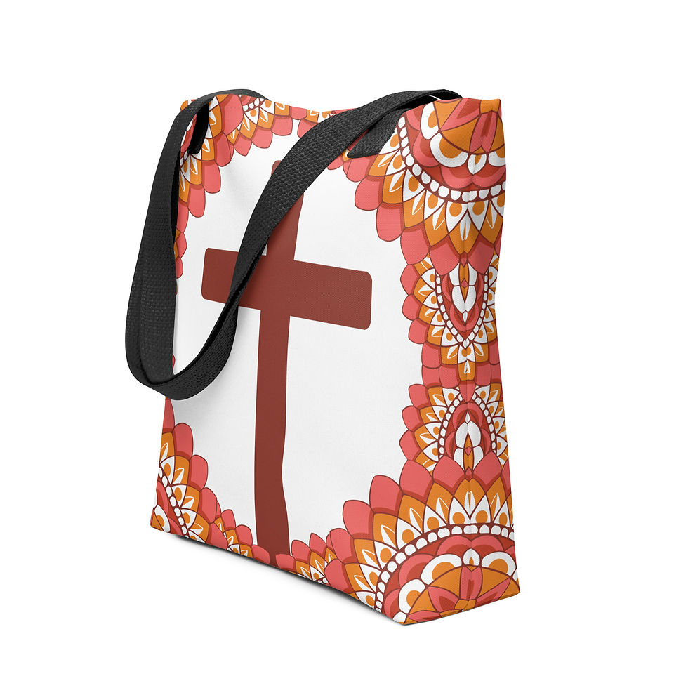 Thumbnail: Mandala Cross Tote Bag