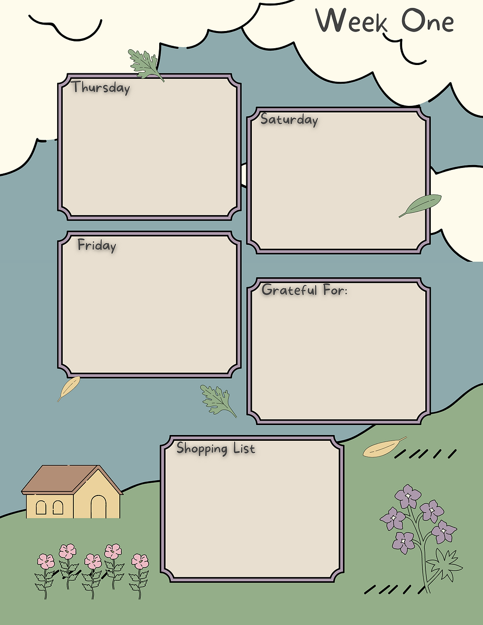 Thumbnail: "Home Sweet Home" - Daily/Weekly/Monthly Planner - Digital Download