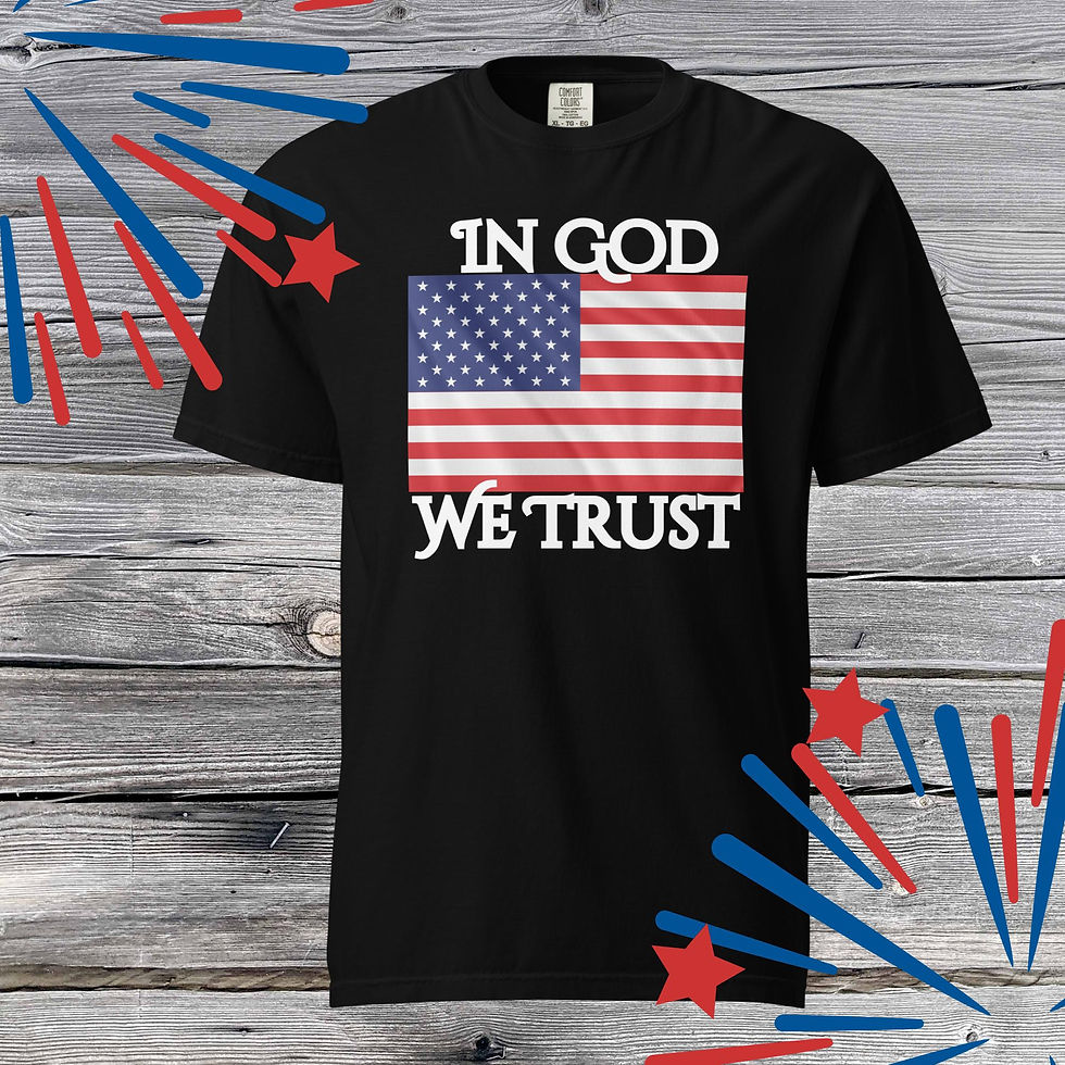 "In God We Trust" | UNISEX Patriotic Christian TShirt - Black