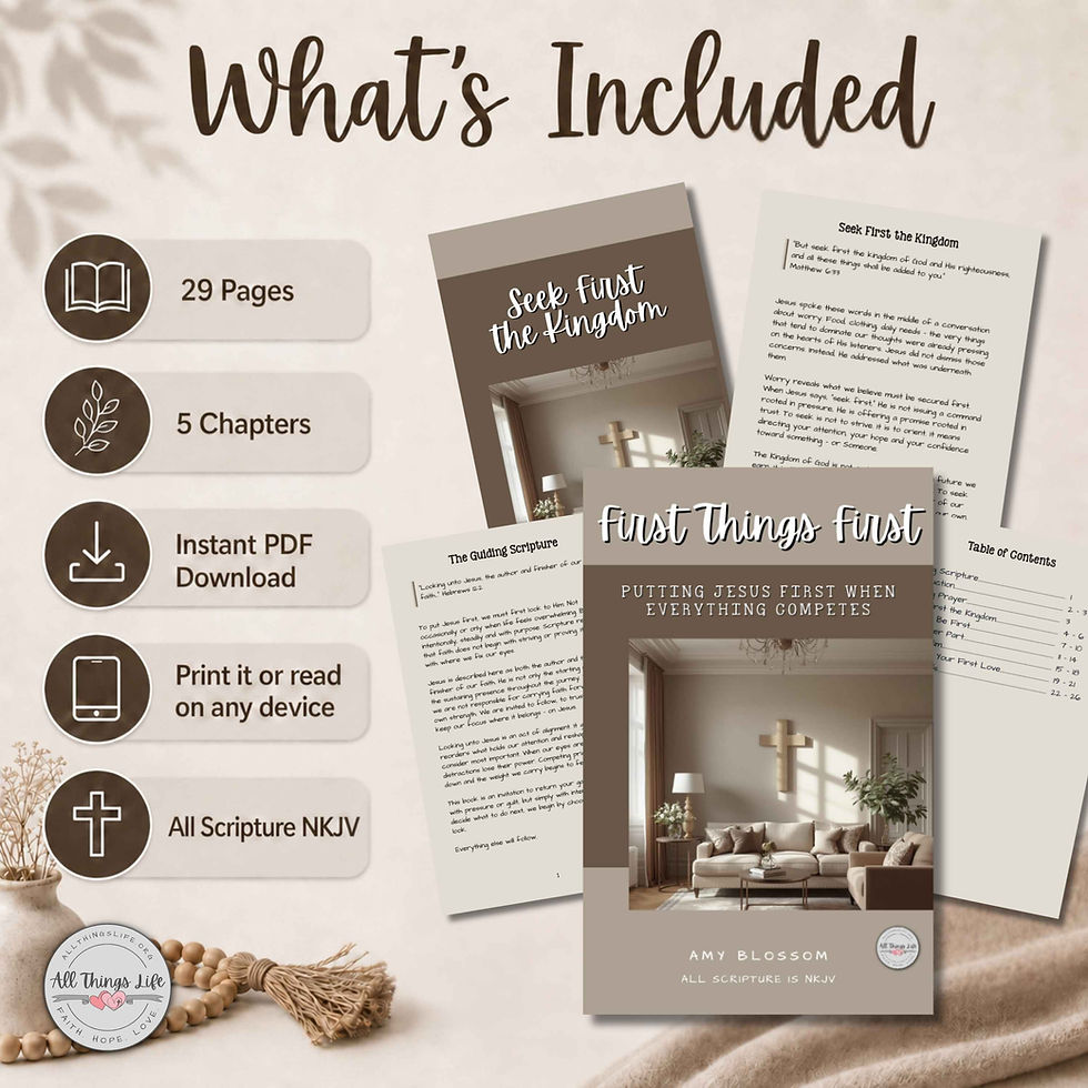 First Things First Christian Devotional eBook