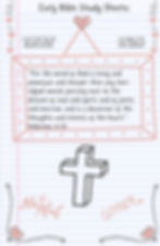Daily Bible Study Sheets Digital Download - Christian Doodle Design Cover