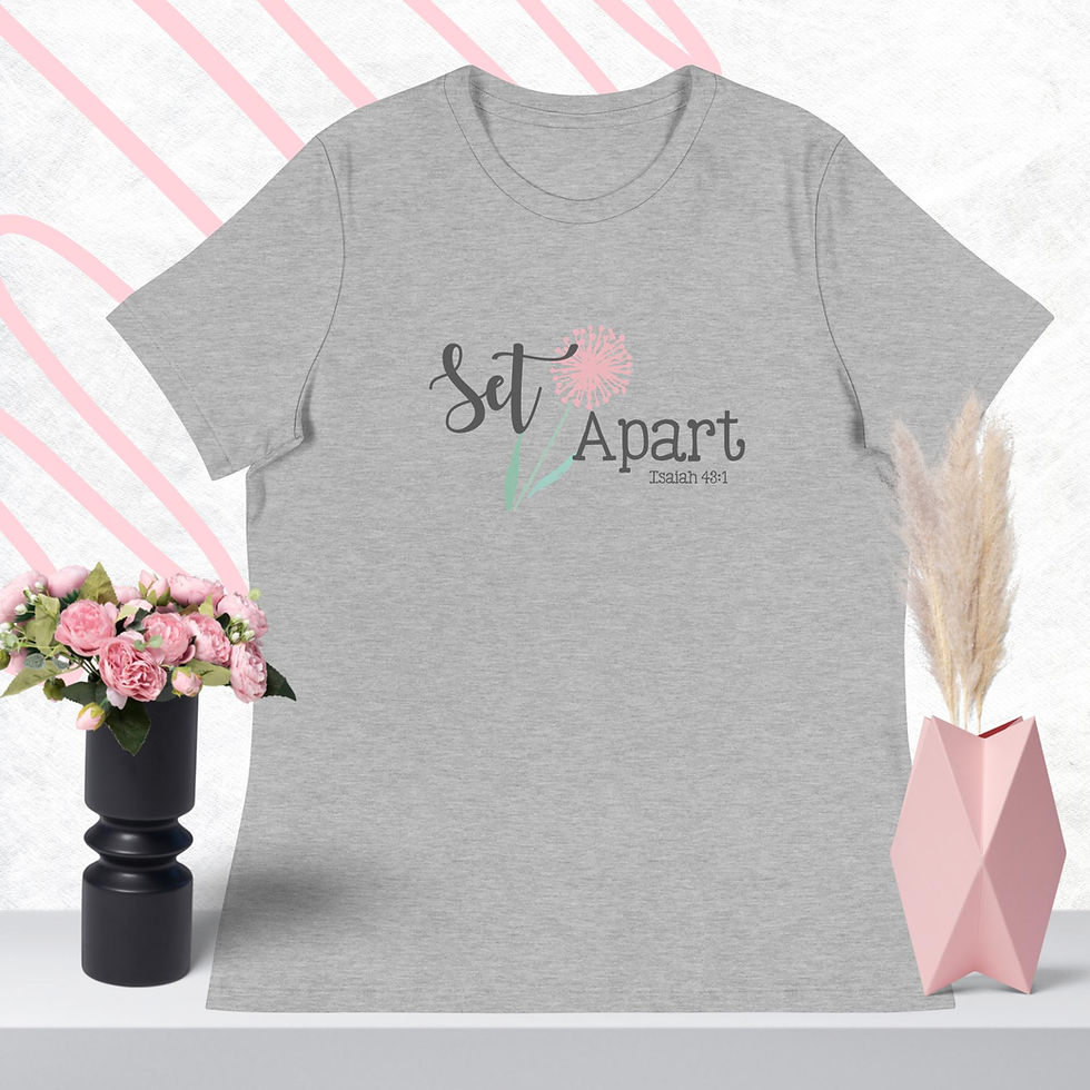 Thumbnail: Athletic Heather | "Set Apart" | Christian Shirt