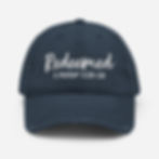 "Redeemed" Embroidered Baseball Cap | Christian Hat | Scripture Hat | Faith Hat - Navy