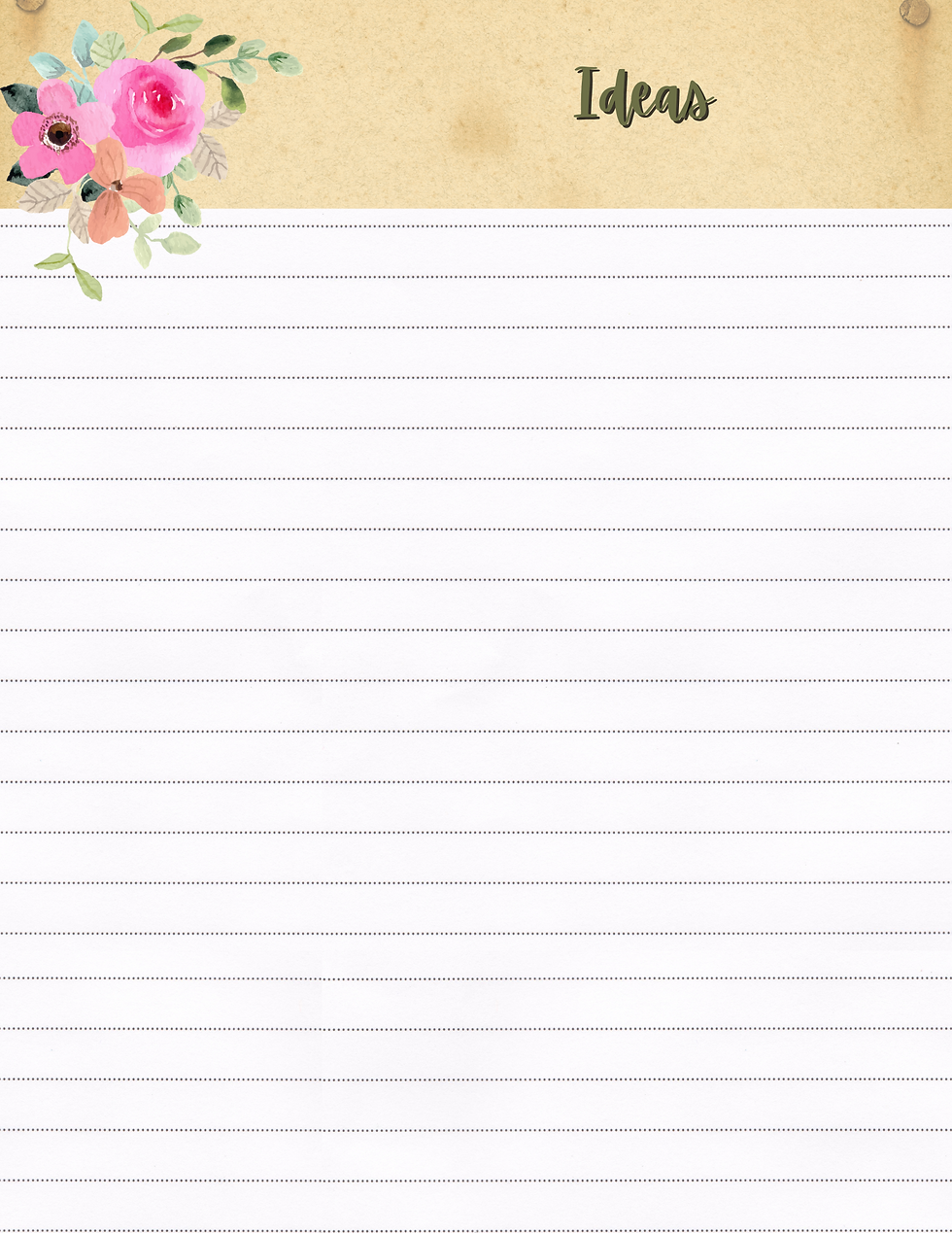 Thumbnail: Daily Weekly Monthly Planner Digital Download "Floral Design"