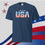 Thumbnail: "USA" Bubble Letters | UNISEX Patriotic TShirt - True Navy