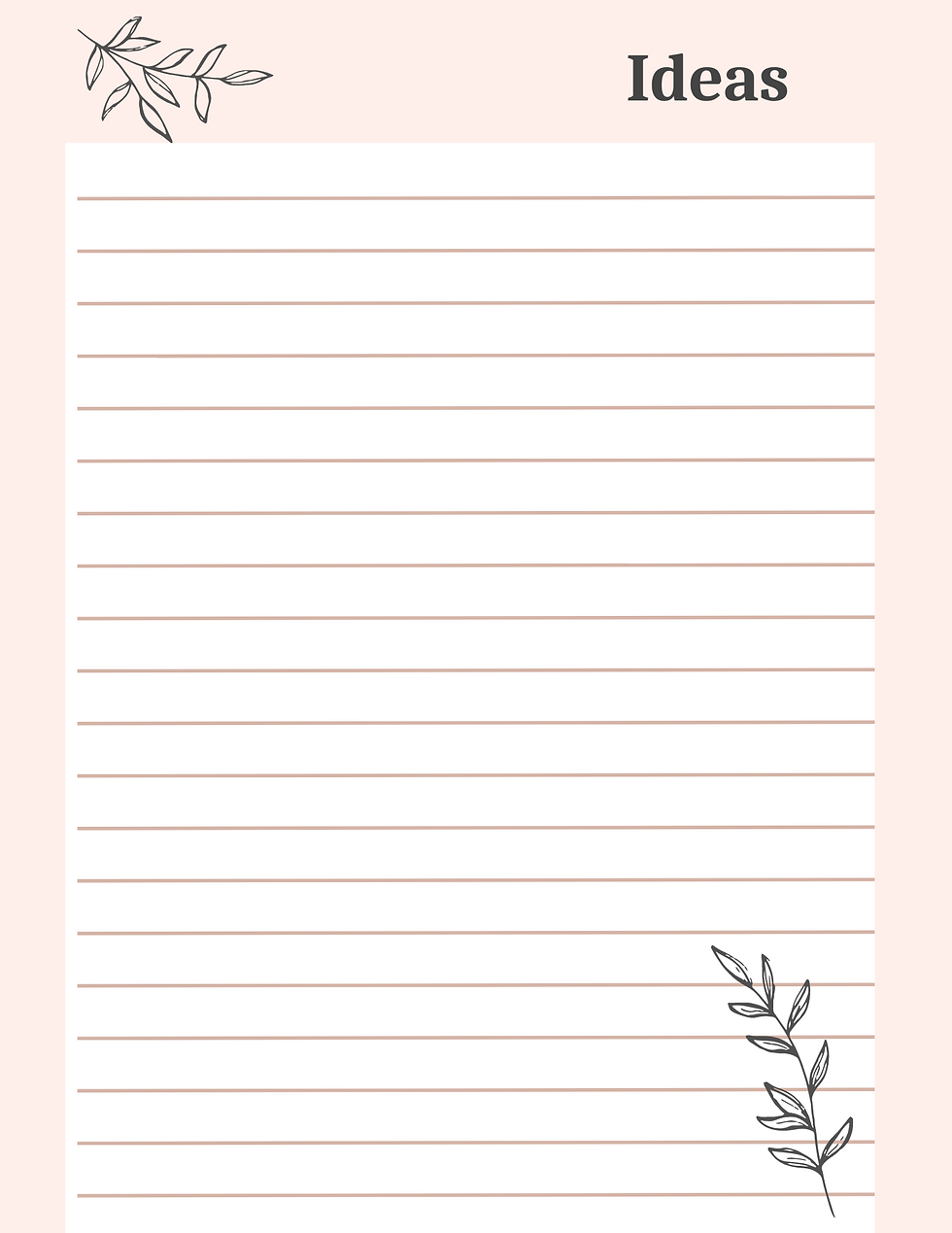 Thumbnail: Daily/Weekly/Monthly Planner - Digital Download - Pastel Minimalist Leaf