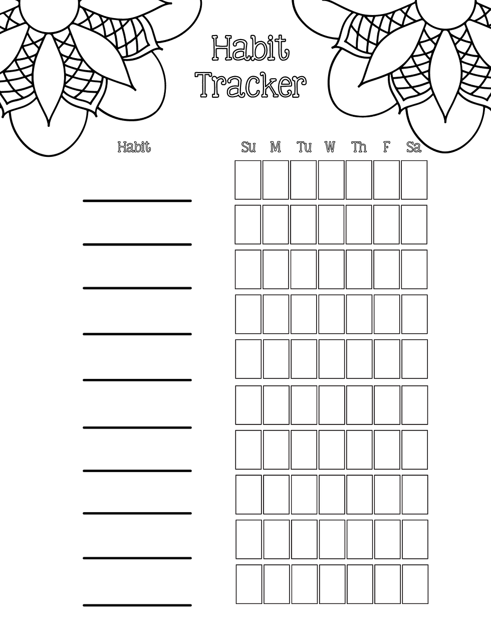 Thumbnail: Daily/Weekly/Monthly Planner - Digital Download - "Coloring Planner"