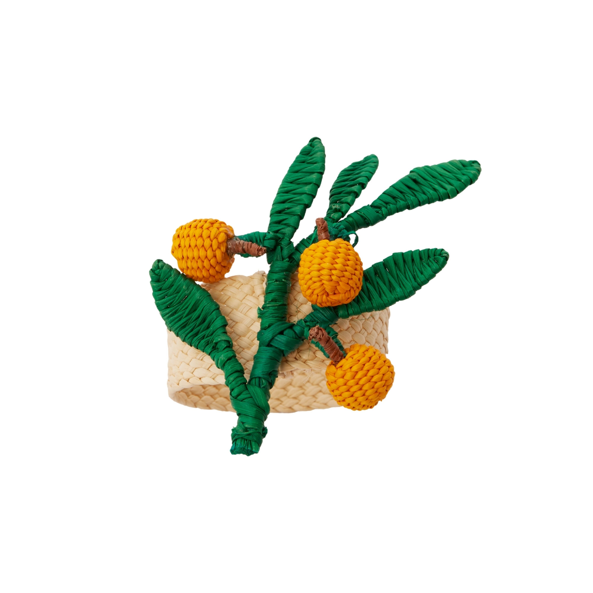 Orange Branch Napkin Ring
