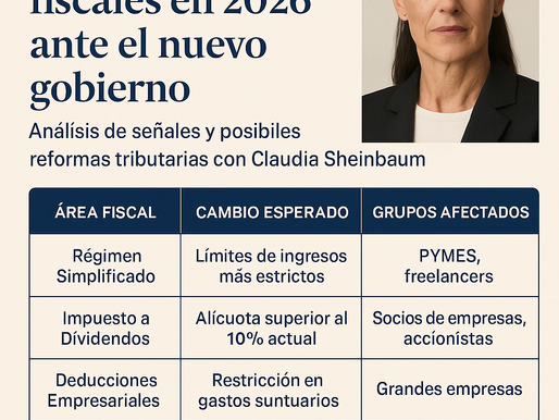 Cambios Fiscales 2026: Cómo Prepararte para las Reformas Tributarias del Nuevo Gobierno
