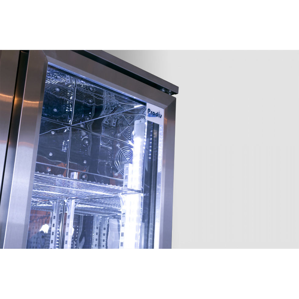Thumbnail: Prodis NT20ST-HC Double Door Stainless Steel Finish Upright Bottle Cooler