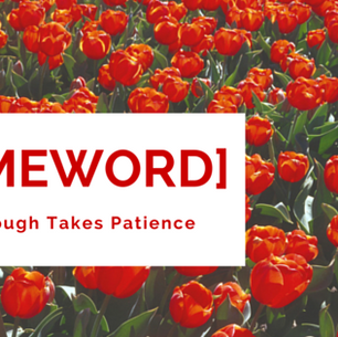 Sowing seeds is the easy part, waiting for the plant to break through takes patience