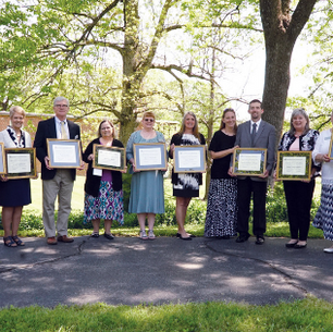 Staff members recognized by peers for their service