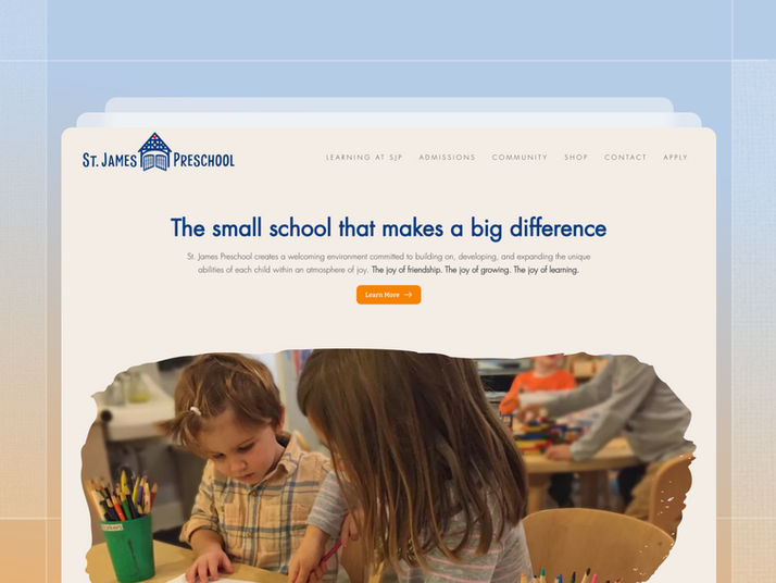 A beloved San Francisco institution for kids aged 2 to 5 since 1963 needed a modern website to replace an outdated one and unify their online presence.